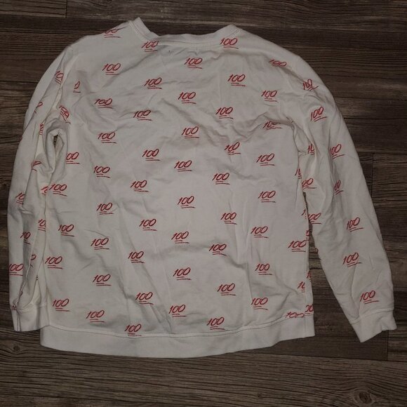 The One Hundred Percent Emoji Top 💯💯💯💯 EUC - Picture 1 of 6